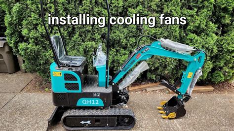 chinese mini excavators with cooling fans